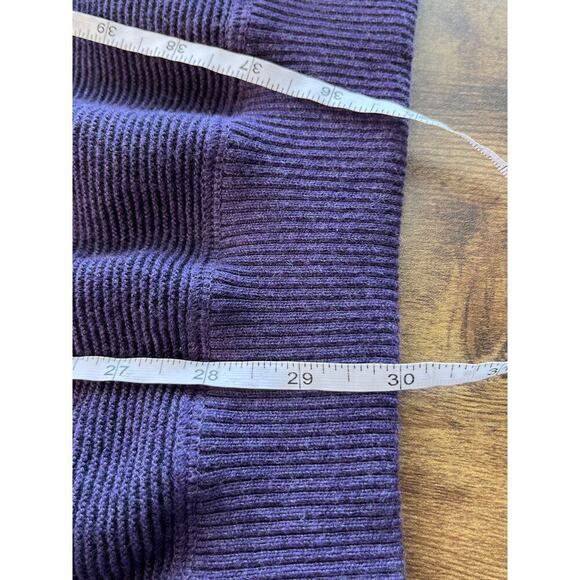 Nat Nast Luxury Mens L Purple American Fit Cashmere Blend Sweater V Neck FLAW - Picture 9 of 12